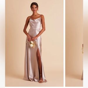 NWT Taupe satin Birdy Gray bridesmaid dress